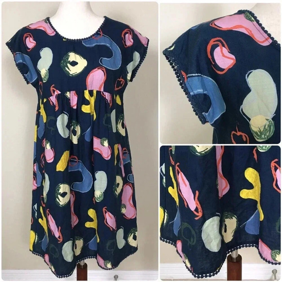 gorman Dresses & Skirts - GORMAN x KATIE ERASER Bungalow Dress Organic Cotton Size Small Pockets Lagenlook